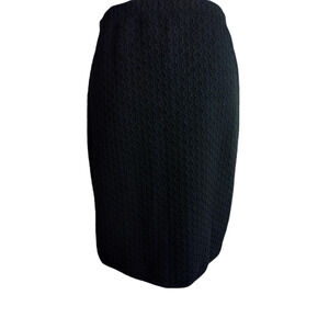 Max Studio Womens Pencil Midi Skirt Black Size Medium